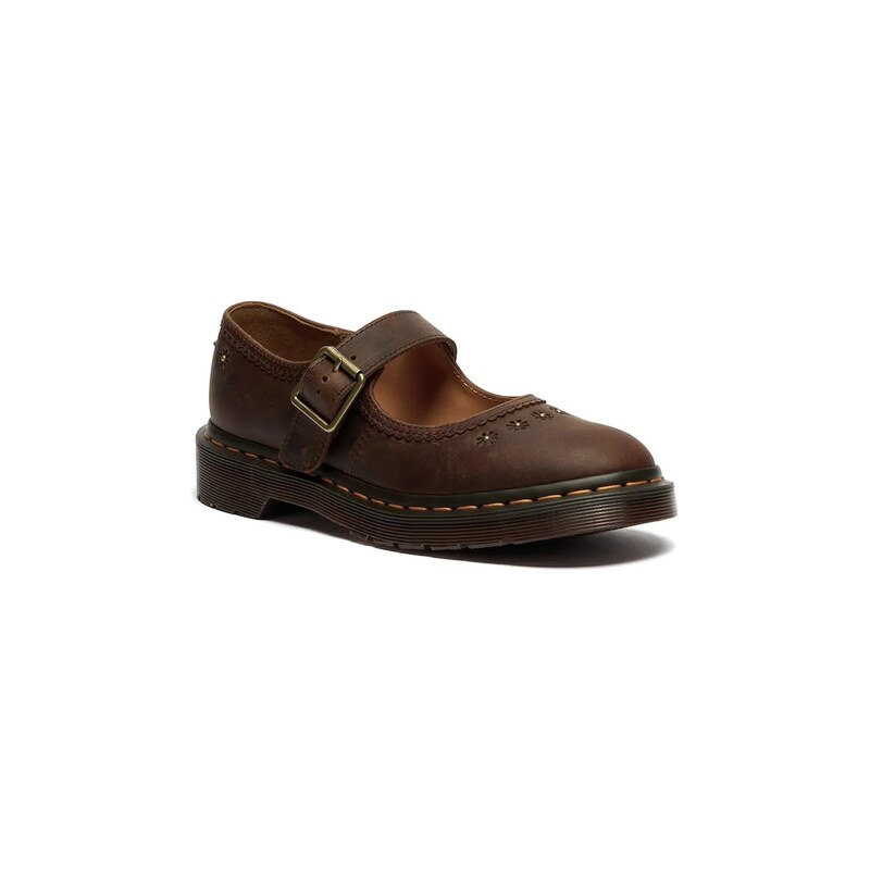 Dr. Martens baleríny kožené Mary Jane Flower