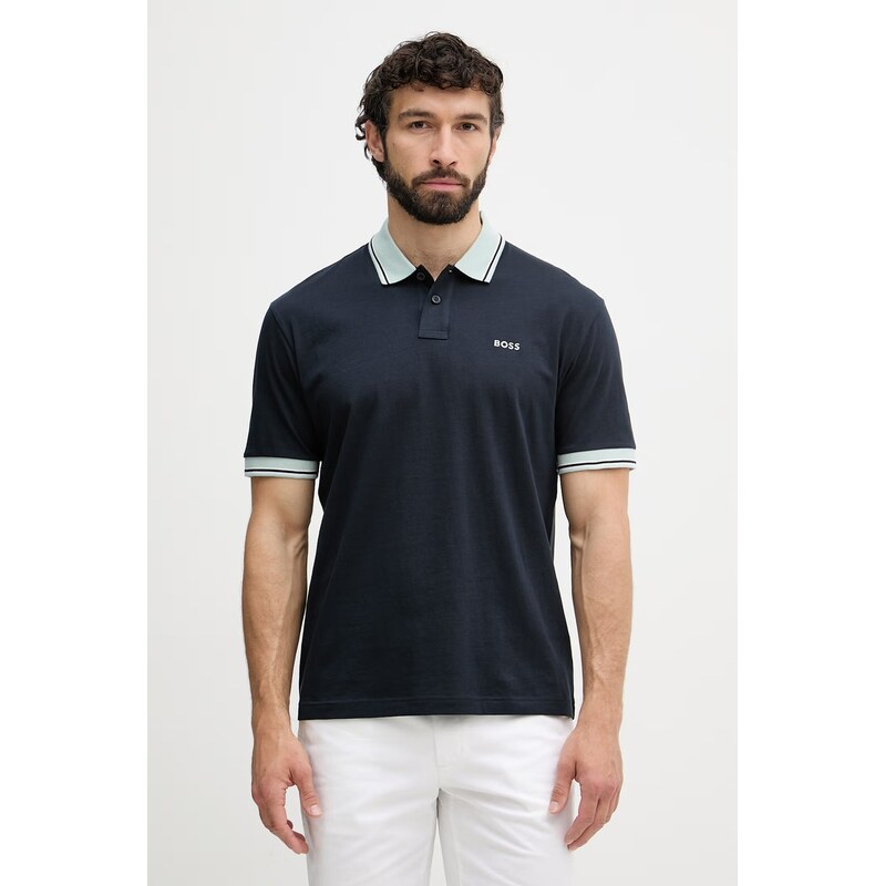 BOSS Orange polo pánské bavlněné