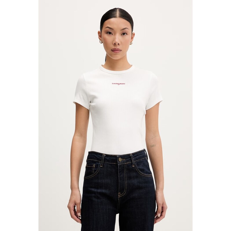 Tommy Jeans tričko dámské bavlněné s elastanem