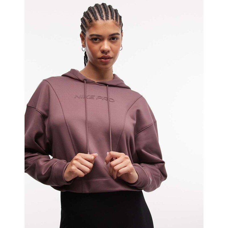 Nike Training Nike Pro Training hoodie in brown 115604911