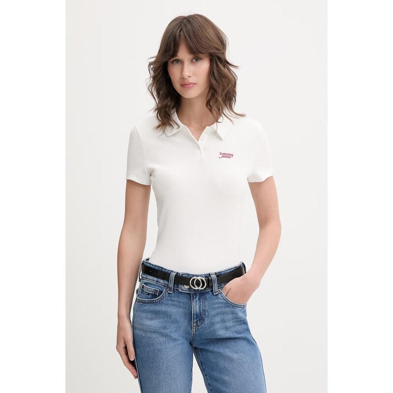 Tommy Jeans polo dámské bavlněné s elastanem 115605450