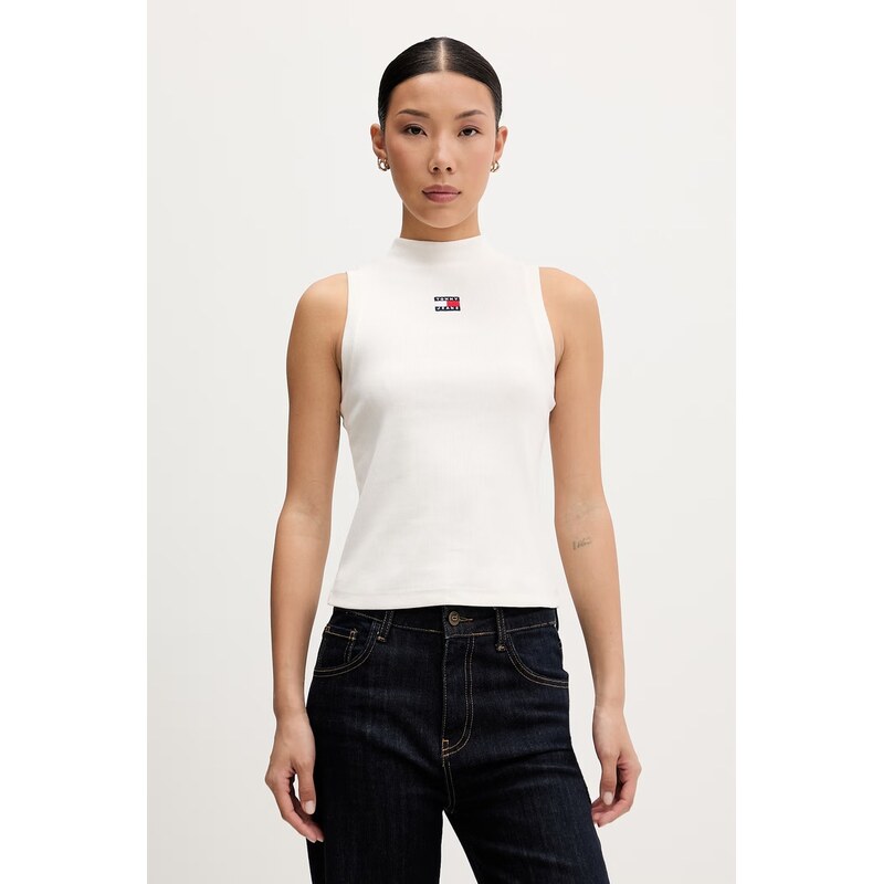 Tommy Jeans top dámský bavlněný s elastanem