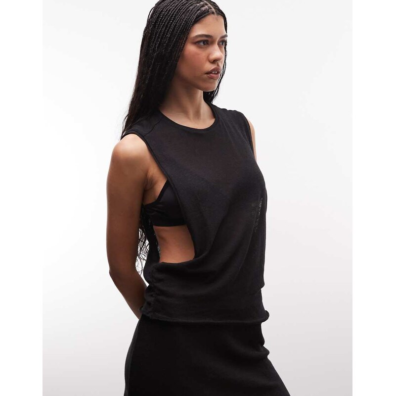 Weekday co-ord dropped armhole tank in black 115744212