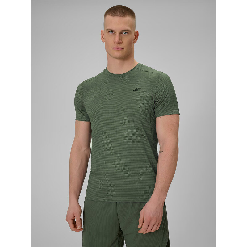 Pánské regular rychleschnoucí tréninkové tričko 4F khaki