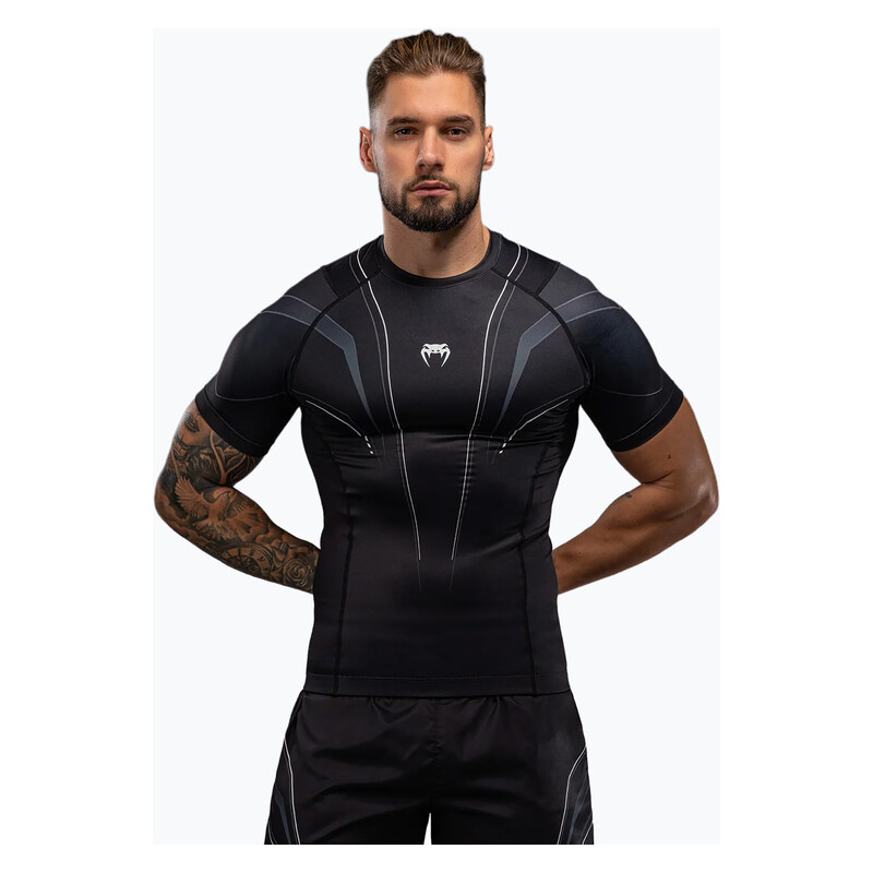 Pánský rashguard Venum Streamline černá/bílá