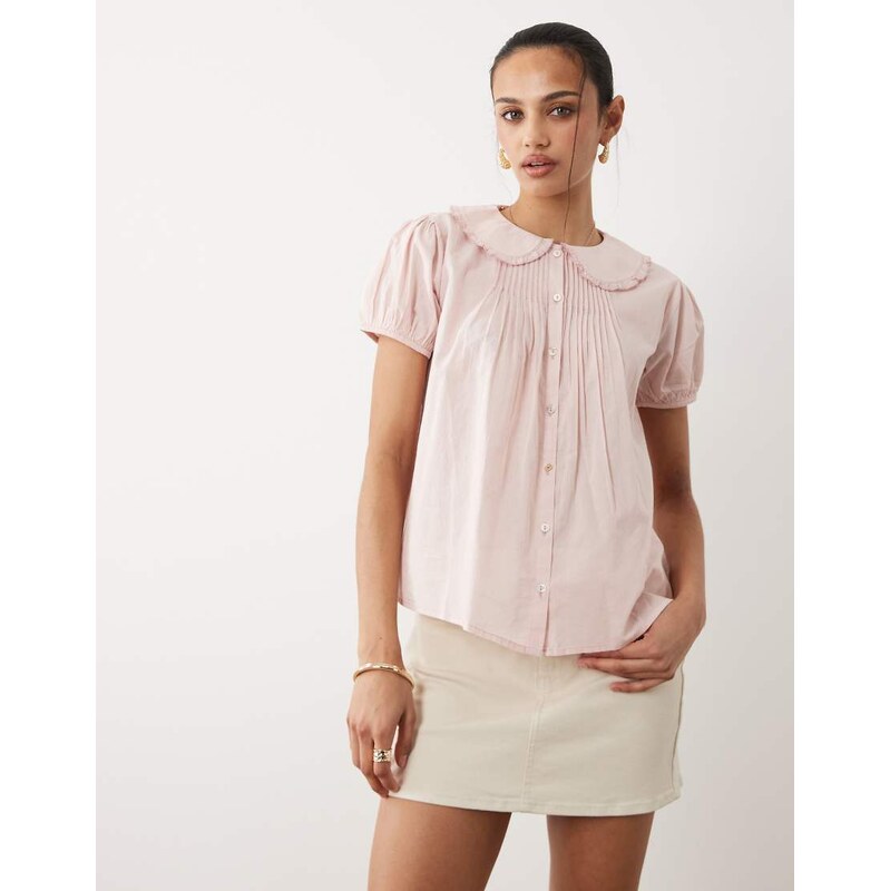 Cotton On babydoll blouse in pink 115610029