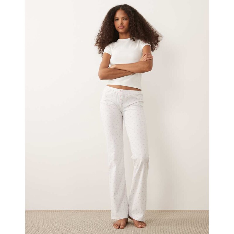 Cotton On sleep recovery roll waist trouser in fitsy floral
