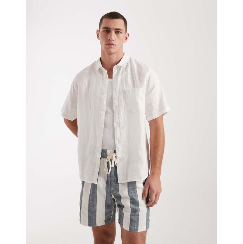 Cotton On relaxed linen shirt in white