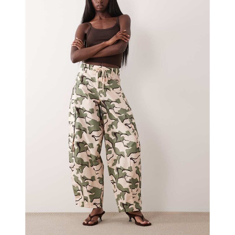 ASOS DESIGN oversized balloon trousers with pocket details in
