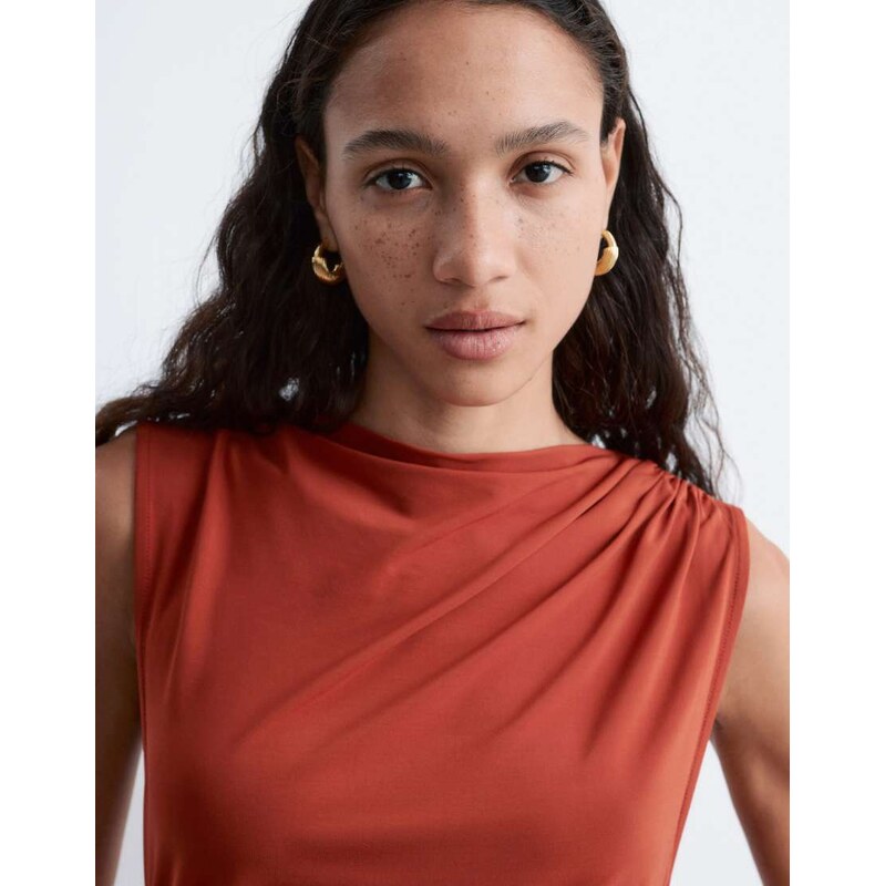 & Other Stories thick twist hoops in gold 115610284