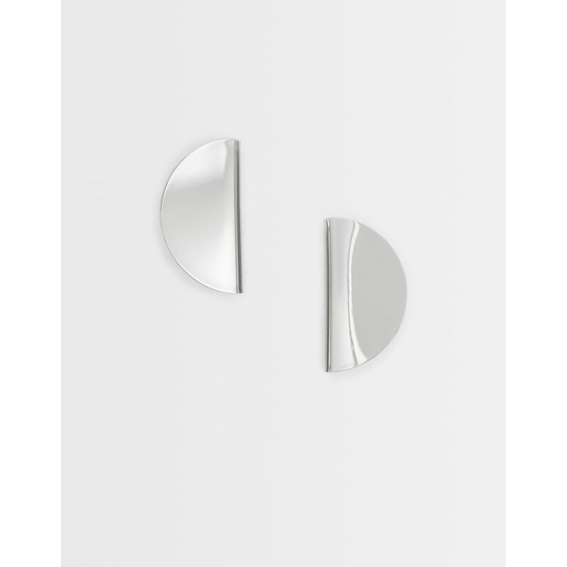 Topshop Della statement stud earrings in silver 115610288