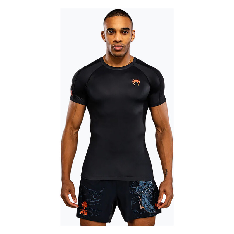 Pánský rashguard Venum Thunder Dragon černá/šedá/měděná