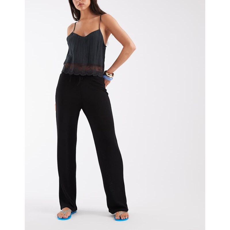 JJXX co-ord knitted trousers in black