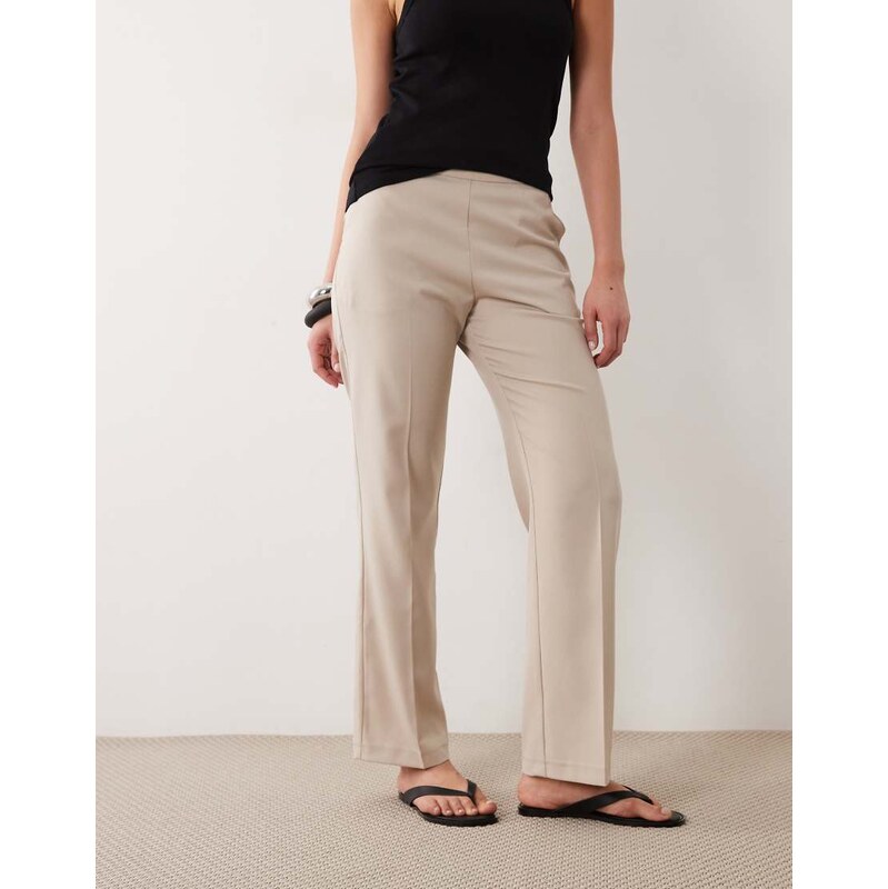 Miss Selfridge tailored straight leg trouser co-ord in stone