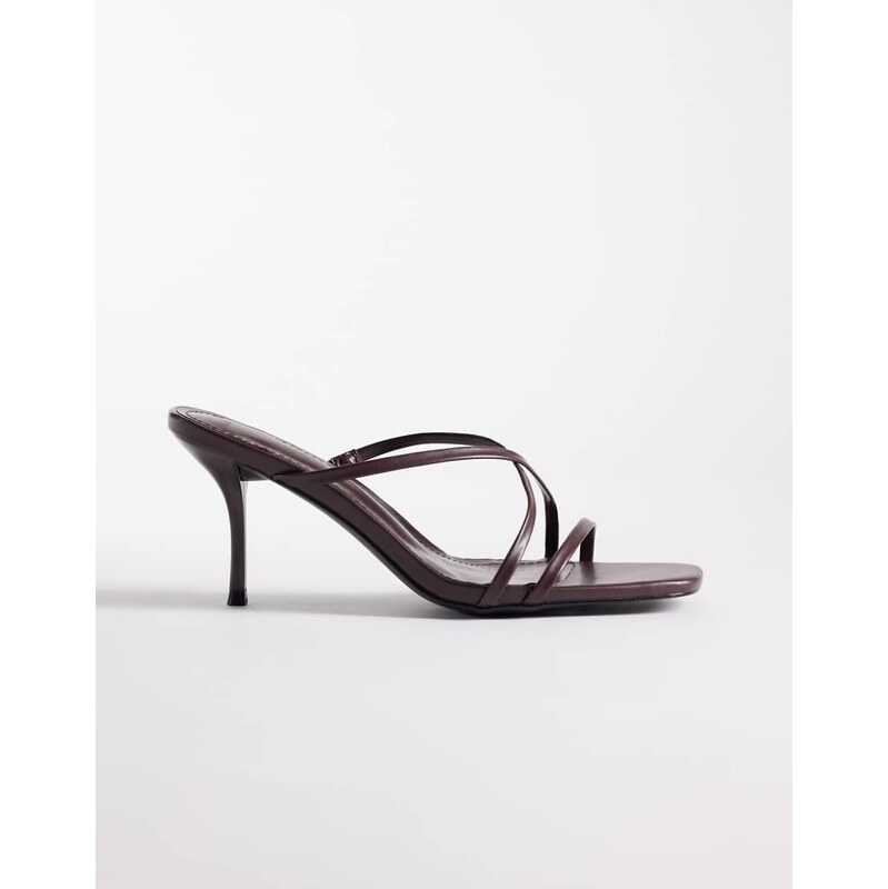 SIMMI Shoes Simmi London Elena strappy heeled mule sandals in 115640323