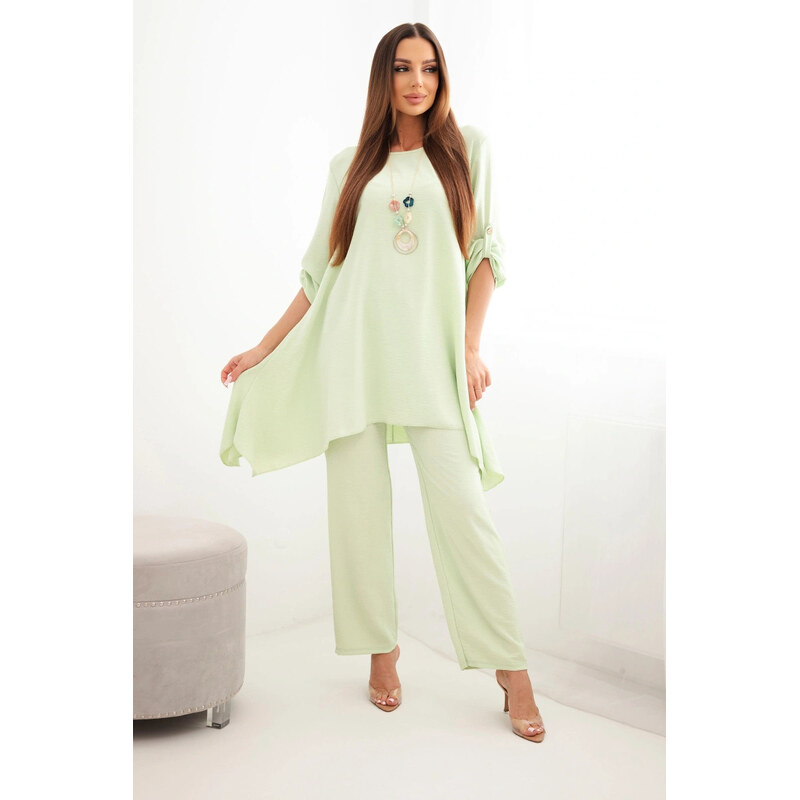 Komplet halenka + kalhoty s přívěskem model 22159087 - K-Fashion