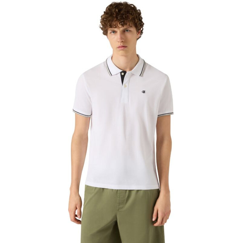 Champion pánské polo tričko bílé 220897 WW006 pánské