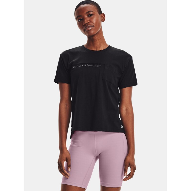 Tričko Under Armour Live Pocket Mesh Graphic -BLK