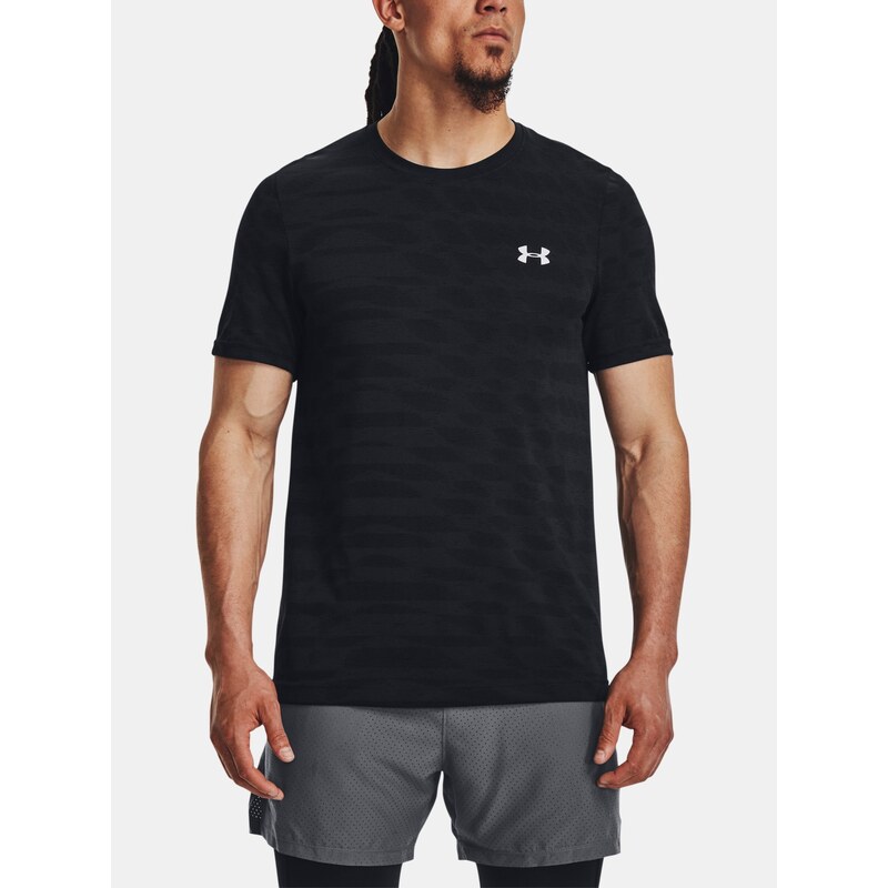 Tričko Under Armour UA Seamless Ripple SS-BLK