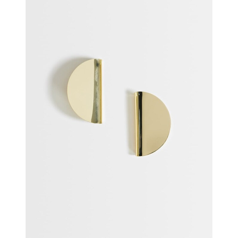 Topshop Della statement stud earrings in gold