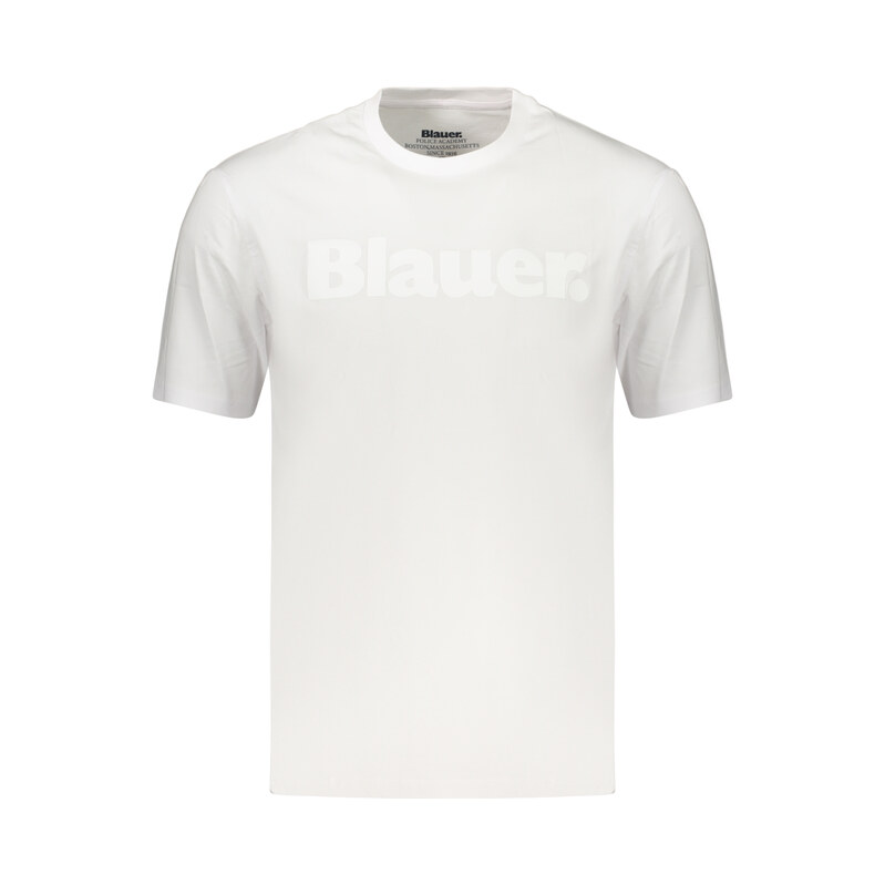 BLAUER APPAREL Bílé pánské triko Blauer