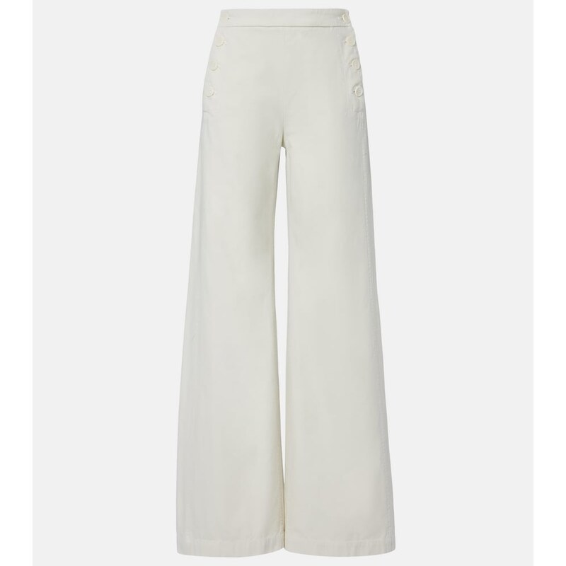 Nili Lotan Reed cotton wide-leg pants