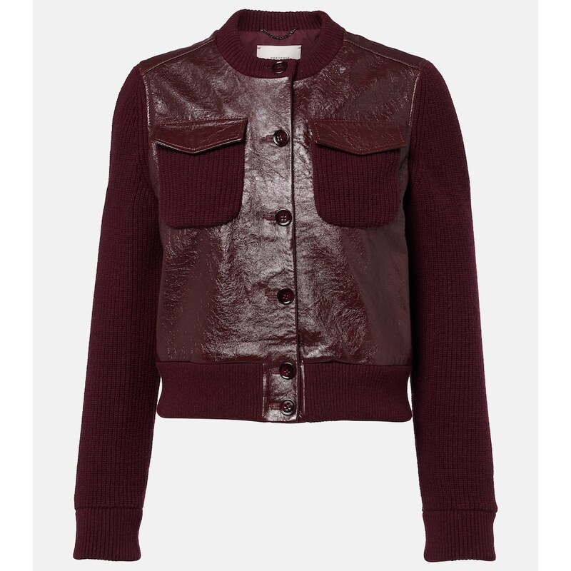 Dorothee Schumacher Its A Match cropped leather jacket