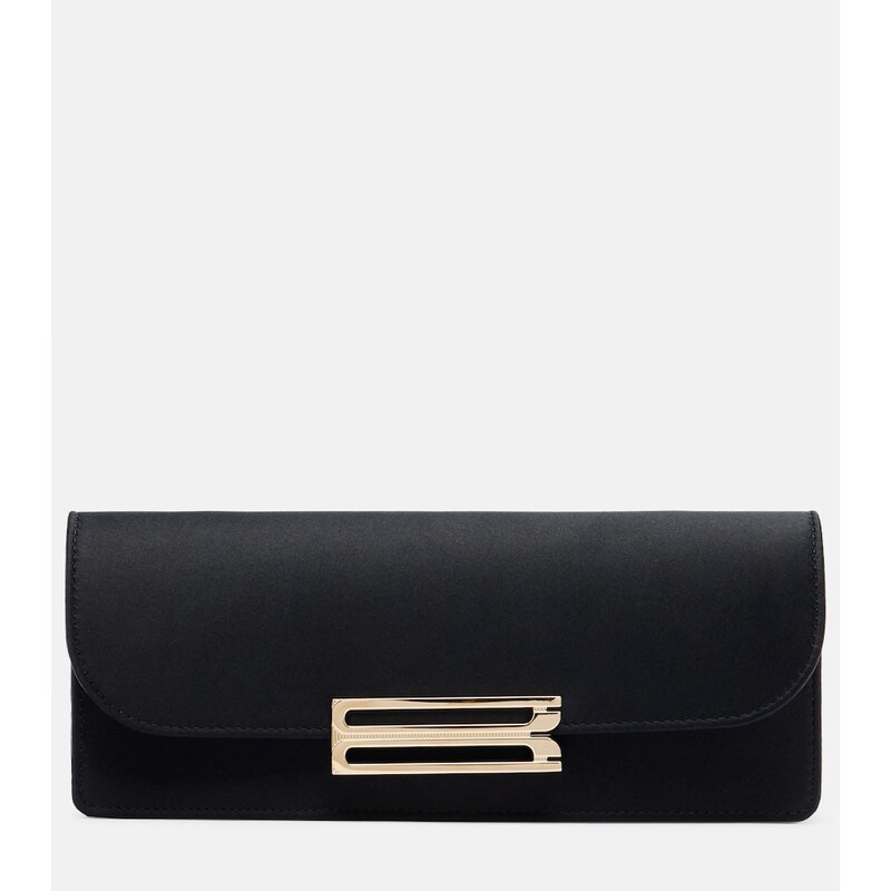 Victoria Beckham Dorian East-West satin clutch