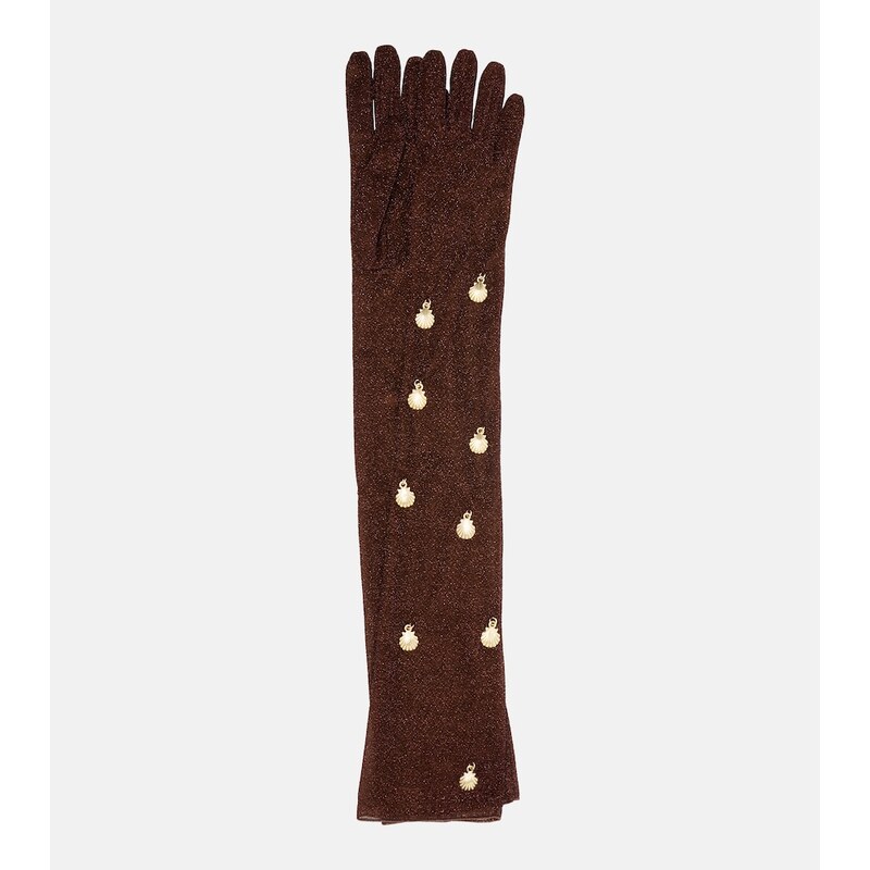 Oséree Lumière embellished gloves
