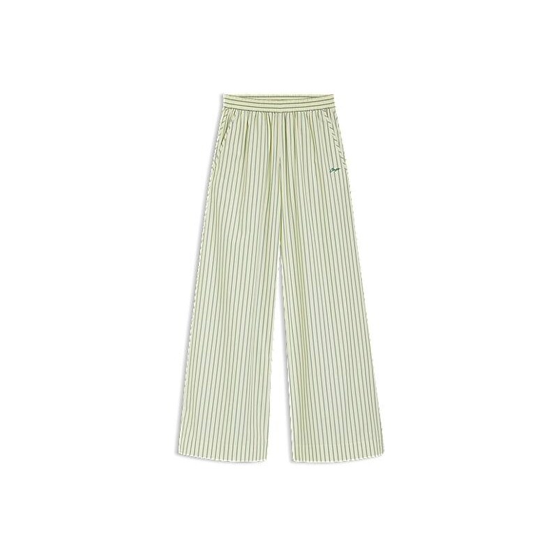 BOSS Cotton-poplin trousers with vertical stripe 115618008