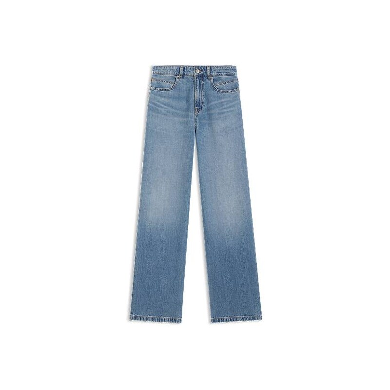 BOSS High-waisted regular-fit jeans in cross-hatch denim 115685446