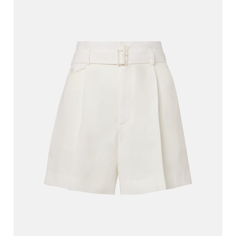 Ralph Lauren Collection Denise belted linen shorts