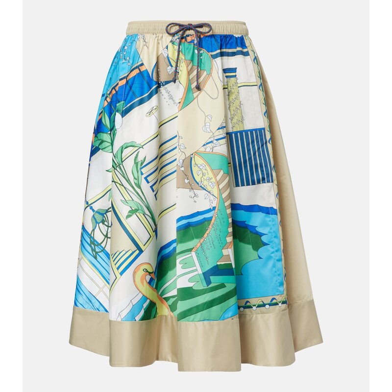 Tory Burch Printed midi skirt