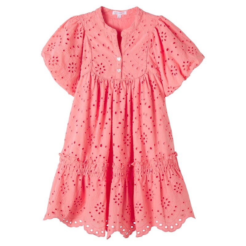 Poupette St Barth Kids Cruz broderie anglaise cotton dress