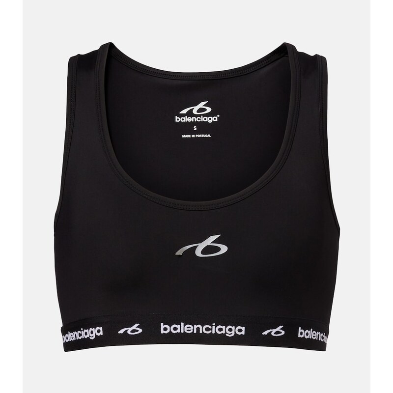 Balenciaga Logo sports bra