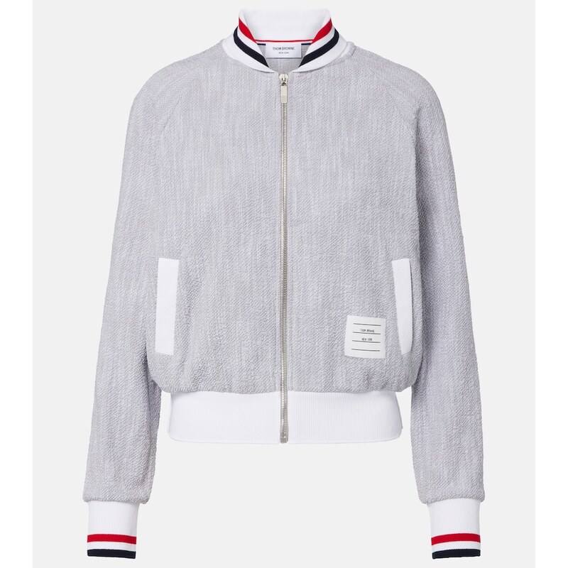 Thom Browne Cotton-blend bomber jacket