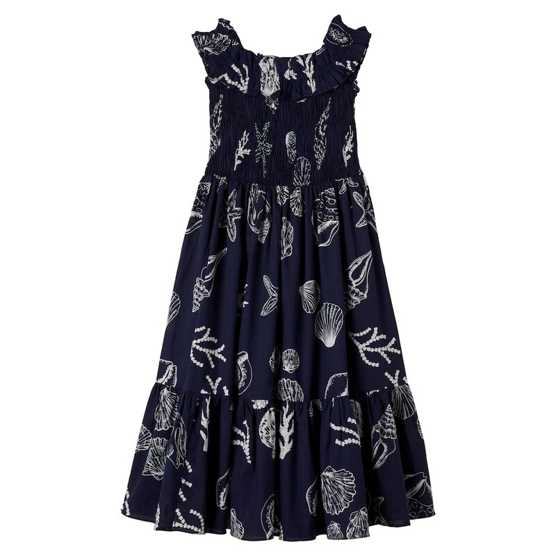 Poupette St Barth Kids Suzanne printed ruffled dress