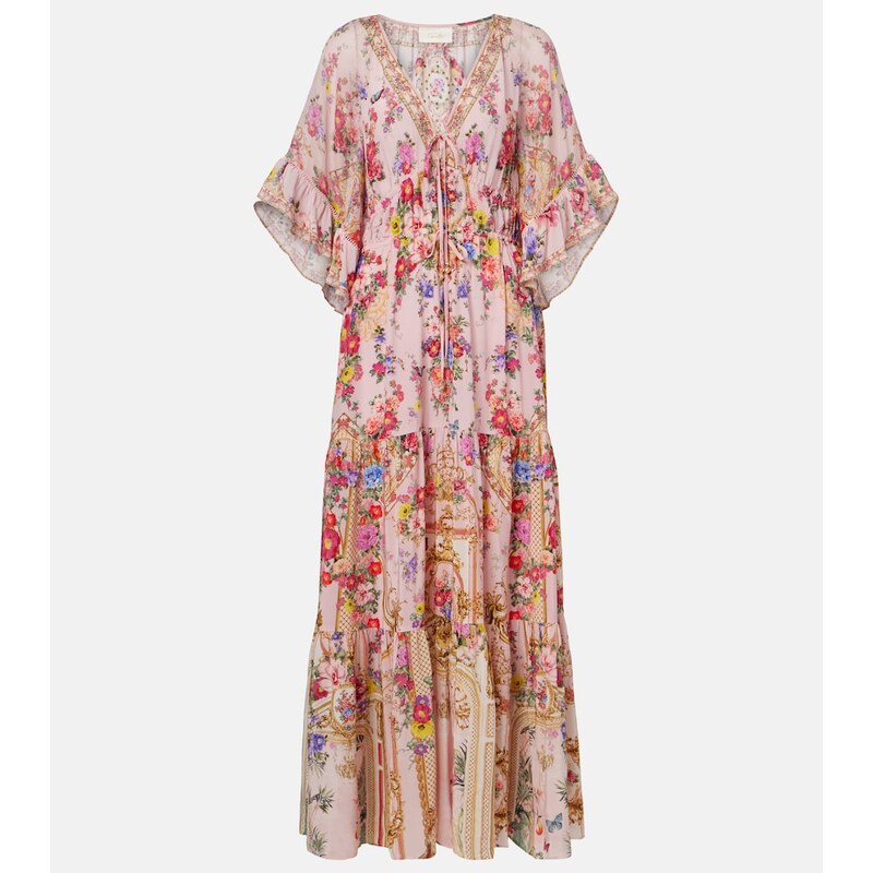 Camilla Floral silk maxi dress