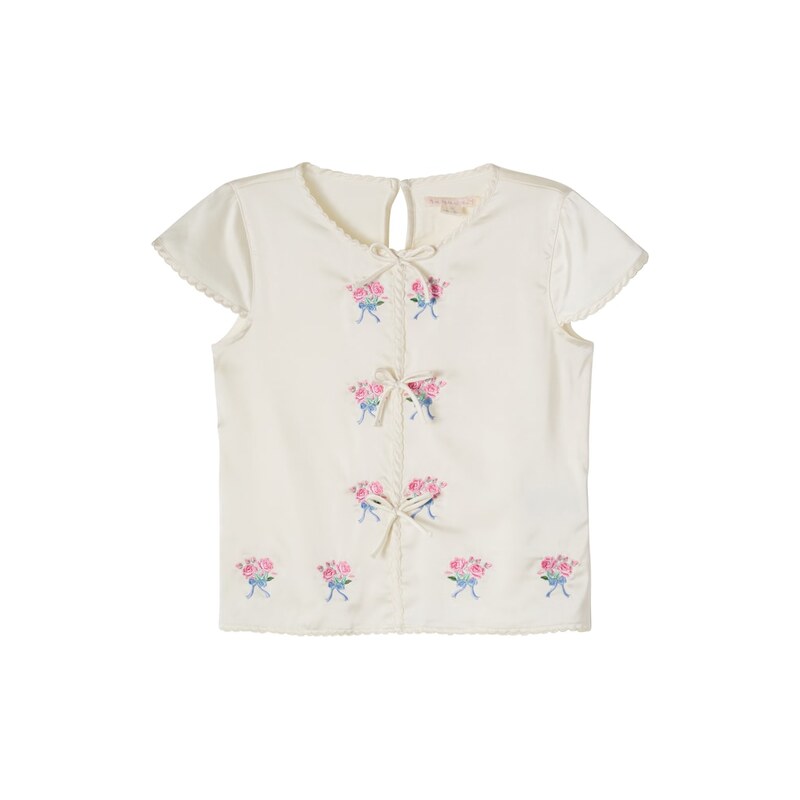 Konges Slojd Konges SlÃ¸jd Sheeny embroidered scalloped top