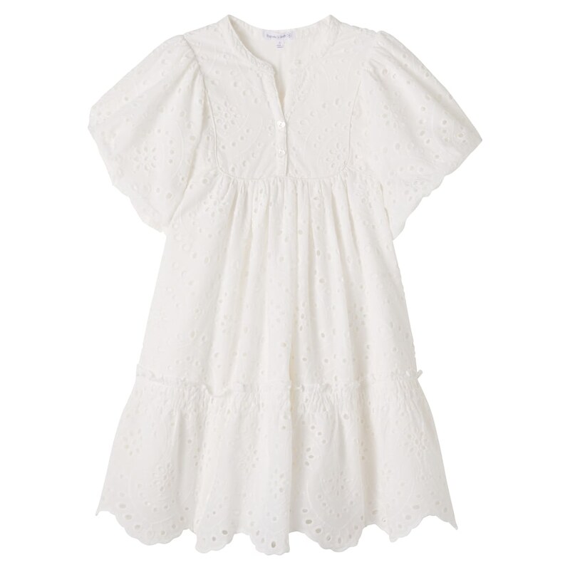 Poupette St Barth Kids Cruz broderie anglaise cotton dress