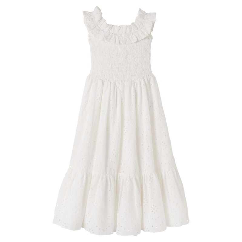 Poupette St Barth Kids Suzanne broderie anglaise cotton dress