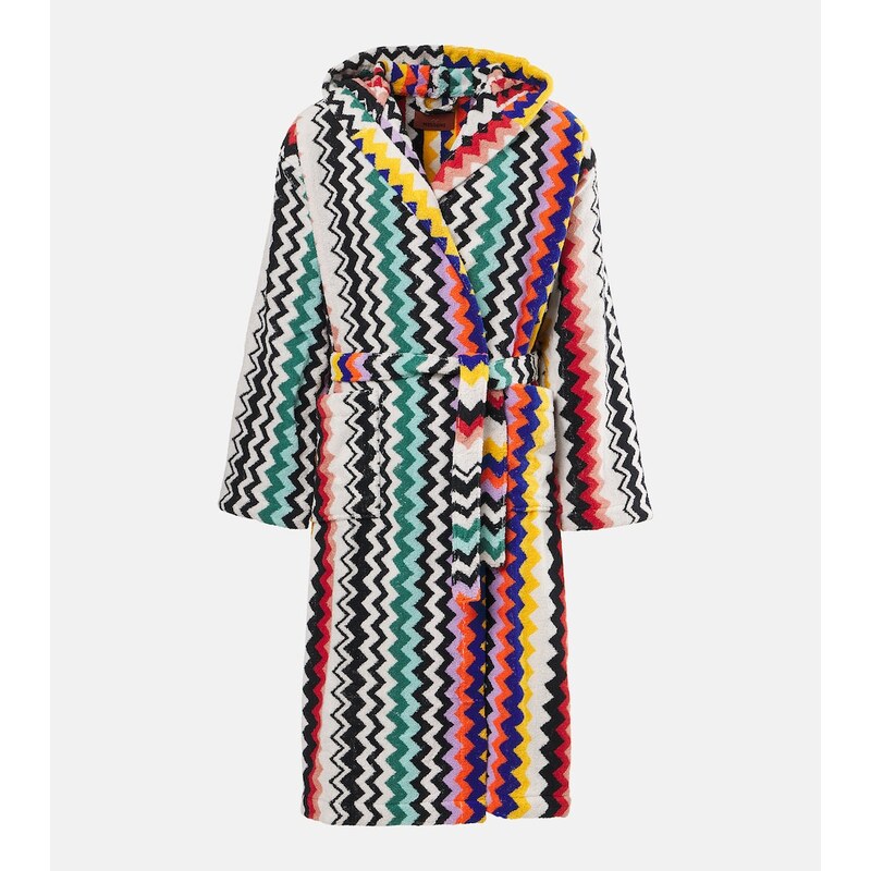 Missoni Best Zigzag cotton terry bathrobe