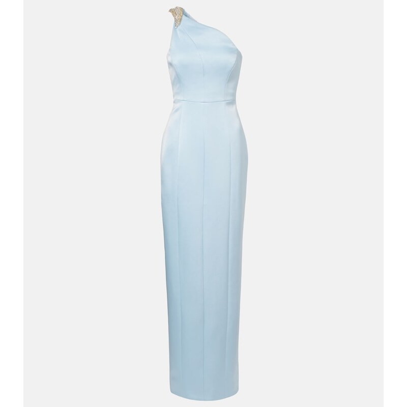 Rachel Gilbert Celestia embellished one-shoulder gown