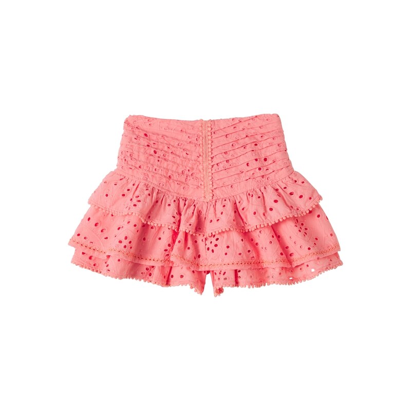 Poupette St Barth Kids Alizee broderie anglaise cotton skort