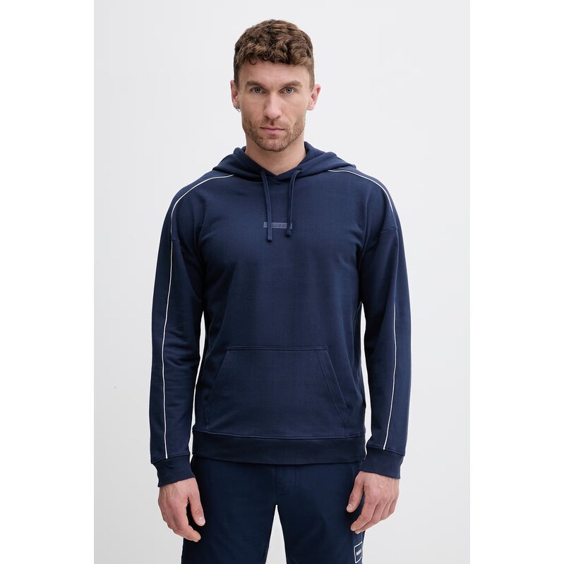 HUGO mikina s kapucí pánská bavlněná s elastanem PALO HOODIE