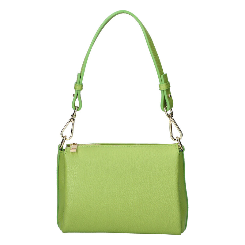 Delami Vera Pelle Trendy dámská kožená crossbody kabelka Inka, zelená 115648368