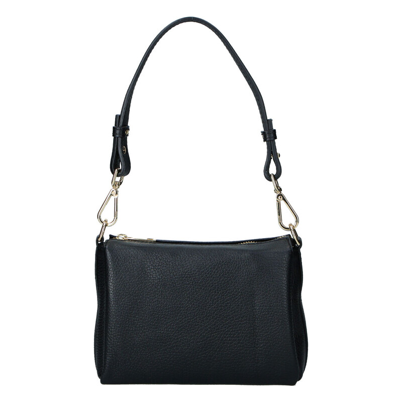 Delami Vera Pelle Trendy dámská kožená crossbody kabelka Inka, černá 115648353