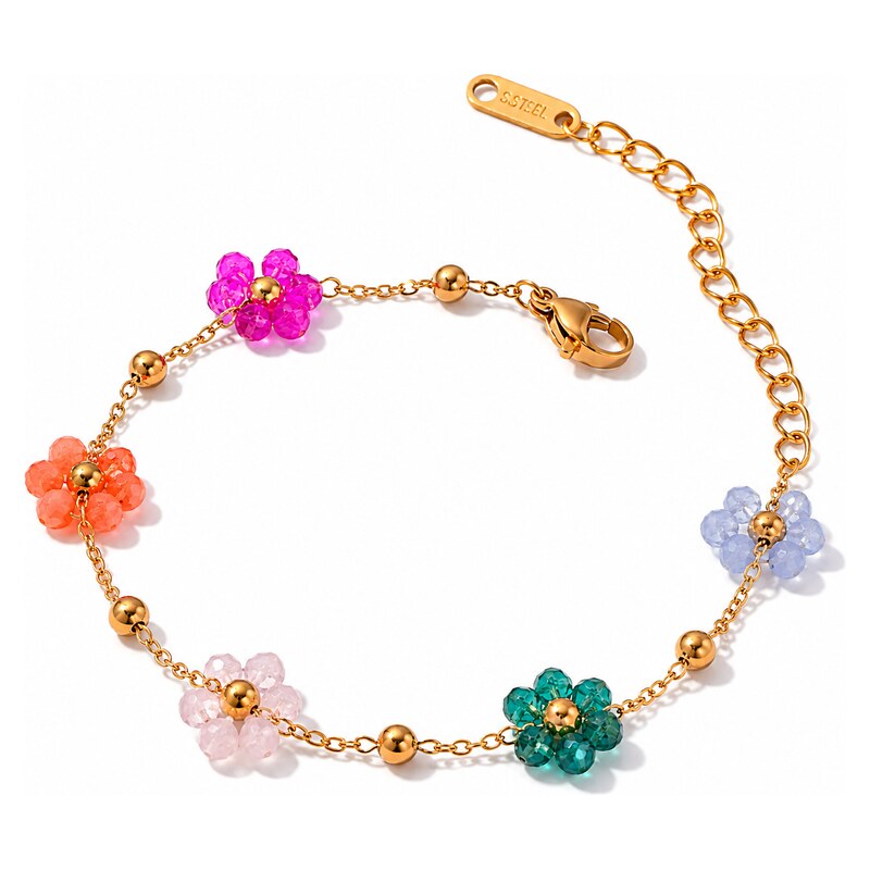 ELENYS Daisy Glow – pozlacený náramek 18K žluté zlato 115619297