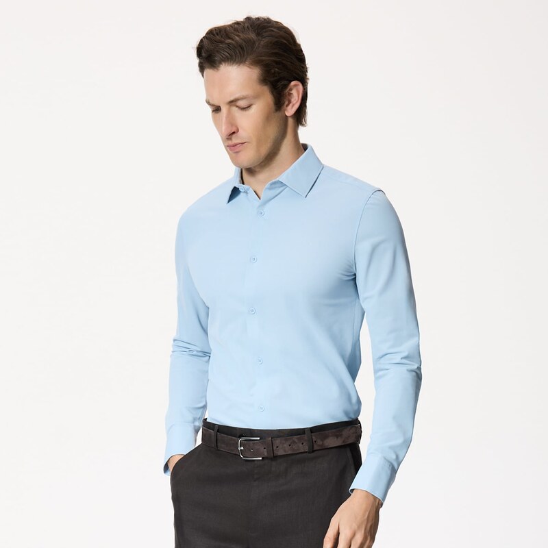 Reserved - Košile super slim fit - bleděmodrá