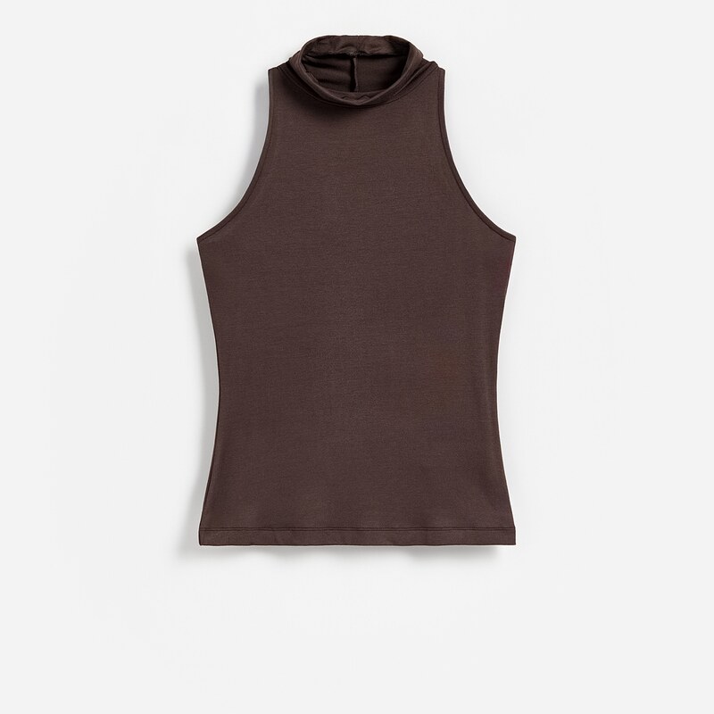 Reserved - LADIES` BLOUSE - tmavě hnědá 115619398